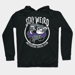 Stay Weird - Antisocial Social Club - Creepy Cute Rubberhose Witch Hoodie